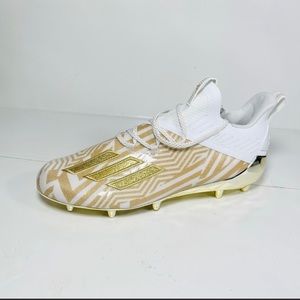 Adidas Adizero X Anniversary Football Cleats Mens Size US 12 White Gold EF7919.